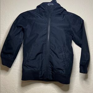 The Children's Place Dark Blue Jacket with Gray Lining